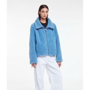 APPARIS TAMIKA FAUX FUR  Blue Fleece Jacket